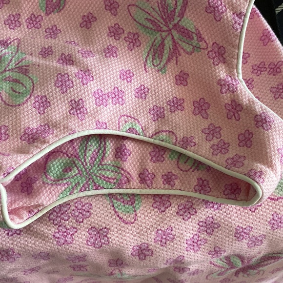 Lilly Pulitzer vintage shift dress white tag pink and green butterflies - Picture 12 of 12